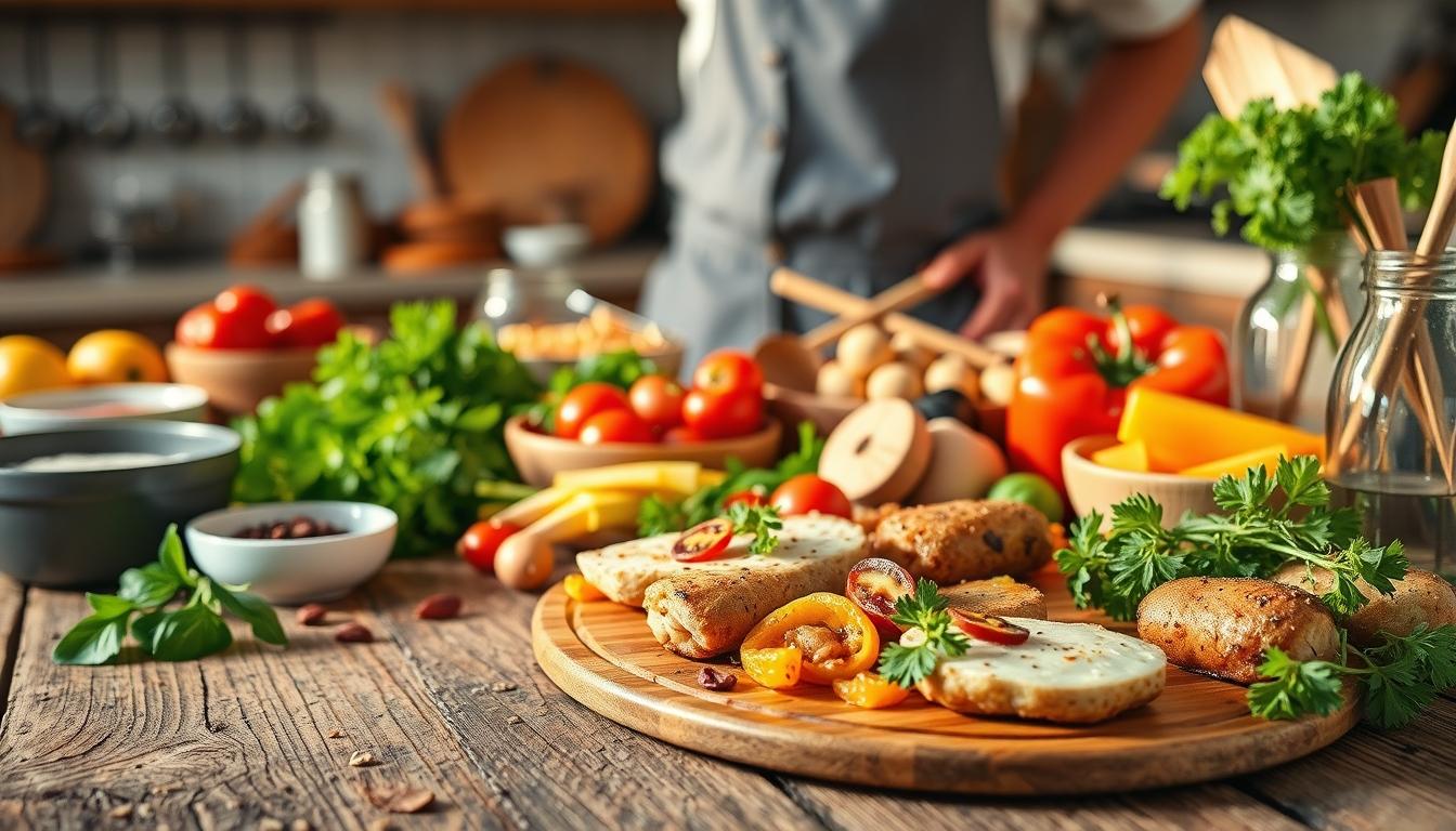 Healthy home cooking bowl
